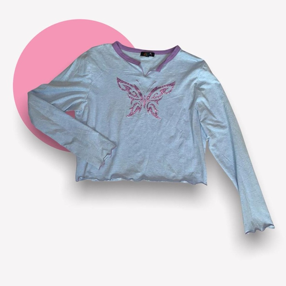 🦋CUTEST sparkling butterfly top🦋